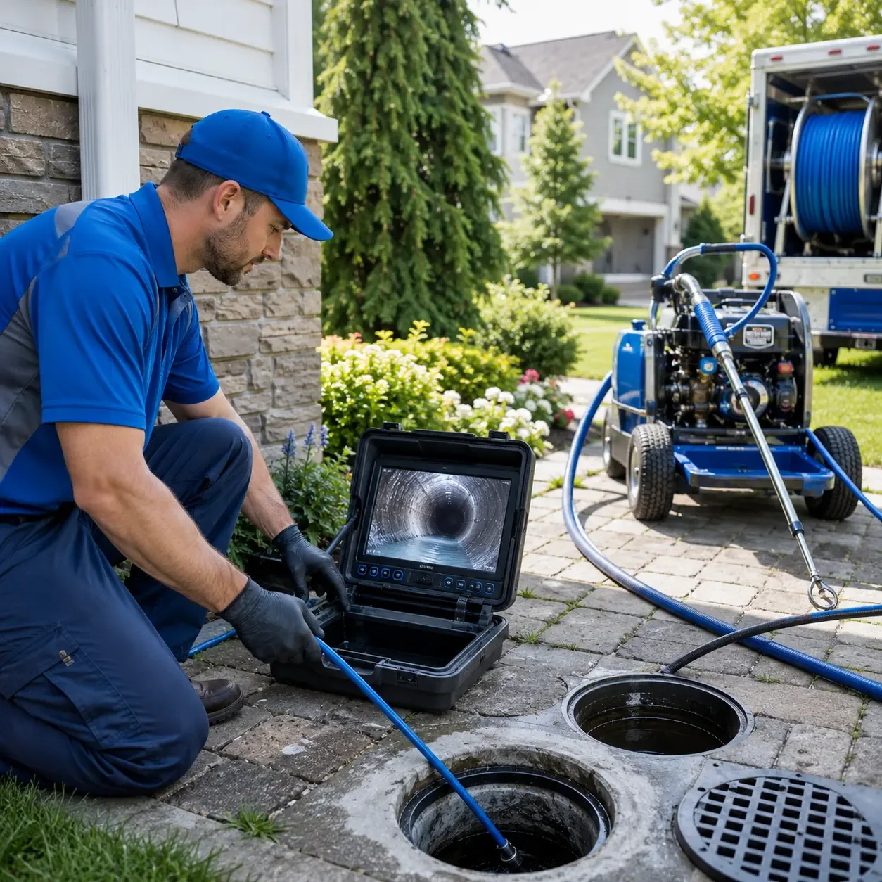 Outdoor drain cleaning professionals serving Elkhart, KS